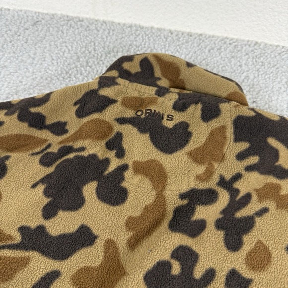 Orvis Hill Country Microfleece 1/4 Zip Pullover Mens Large 1971 Camo Sweater - Picture 4 of 6